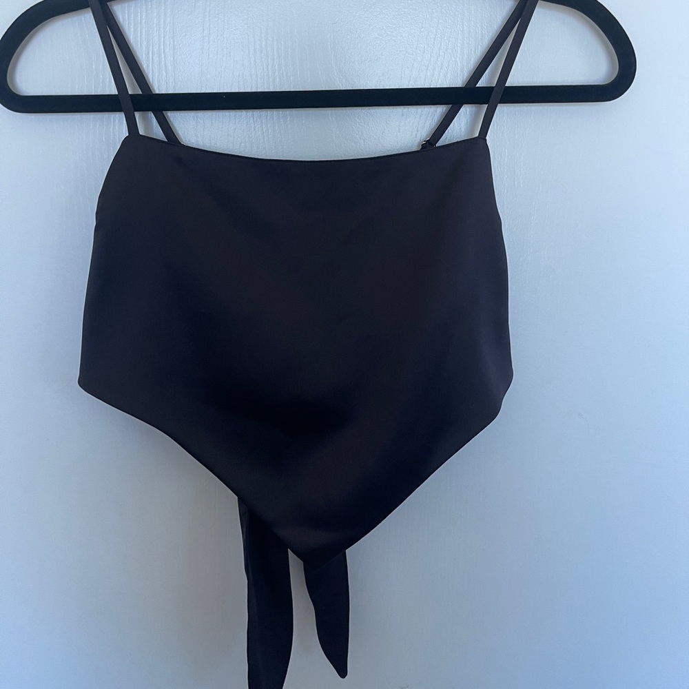 black tie bandanna top